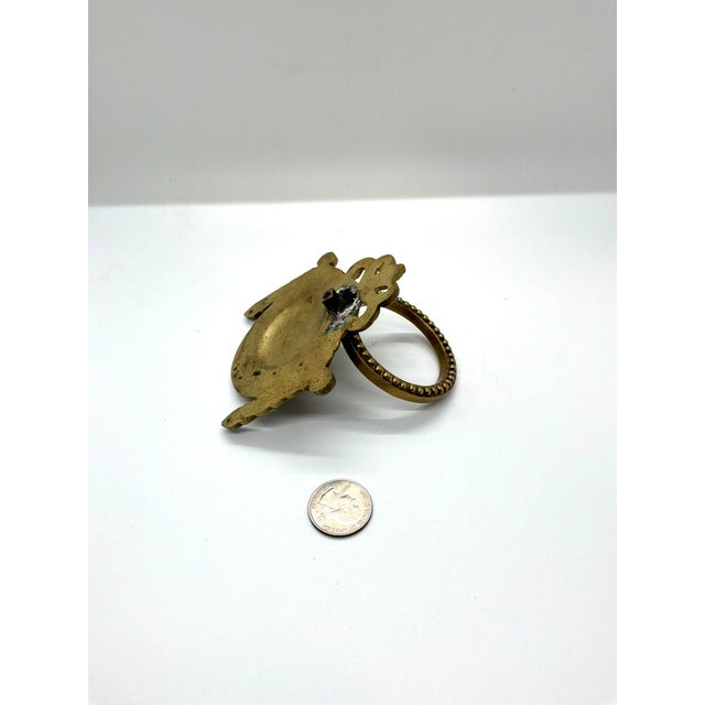 Henredon Henredon Decorative Pull Antique Brass For Sale - Image 4 of 6
