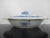 Chinese Export 19thc Canton Blue Village Porcelain Oval Serving Bowl With Lid For Sale - Image 10 of 13