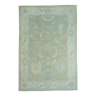 Turkish Oushak Rug 12'4" x 18'1" #19297 For Sale