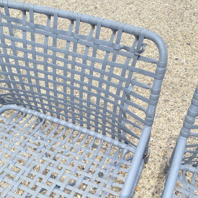 Metal Late 20th Century Tropitone Leilani Brown Jordan Aluminum Frame Pool Patio Lounge Chairs - Set 4 For Sale - Image 7 of 12