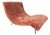 Adrian Pearsall for Craft Associates Iron Base Wave Chaise in Elitis Fabric Fully Restored For Sale