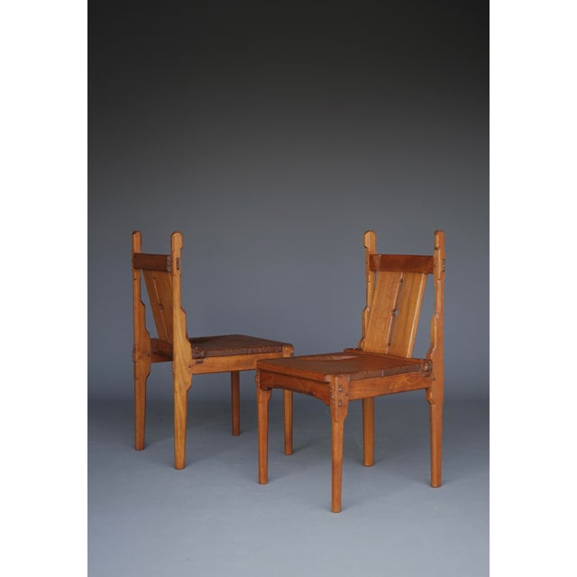 Dutch Traditionalist Amsterdam School Side Chairs attributed to Alexander Kropholler, 1930s, Set of 2 For Sale - Image 3 of 18
