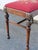 Early 20th Century Early 1900s Tapestry Carved Vanity Stool Bench Ottoman 6307 For Sale - Image 5 of 11