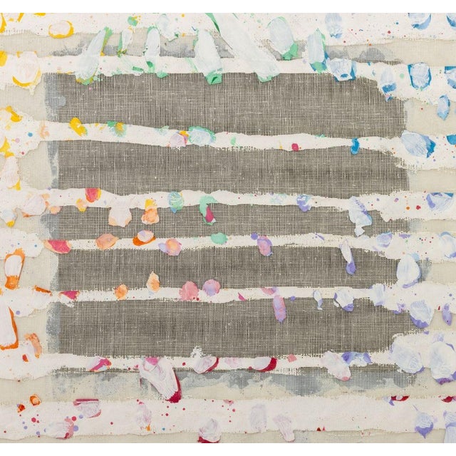 Contemporary Elfi Schuselka Abstract Composition Acrylic & Mesh For Sale - Image 3 of 7