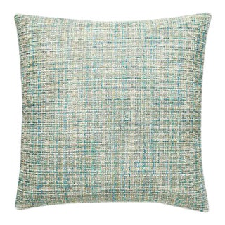 The House of Scalamandré Faye Pillow, Aquamarine For Sale