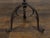 Black Pair of Midcentury French Guéridon Tables with Zebra Hide and Iron Tripod Bases For Sale - Image 8 of 11