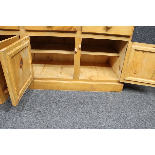 English Pine Step-Back Hutch For Sale In Philadelphia - Image 6 of 8
