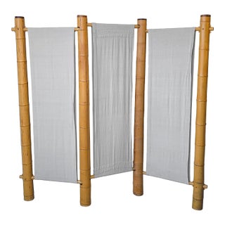 1970s Oversized Bamboo Room Divider For Sale