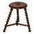 Late 19th Century French Oak Tripod Stool For Sale