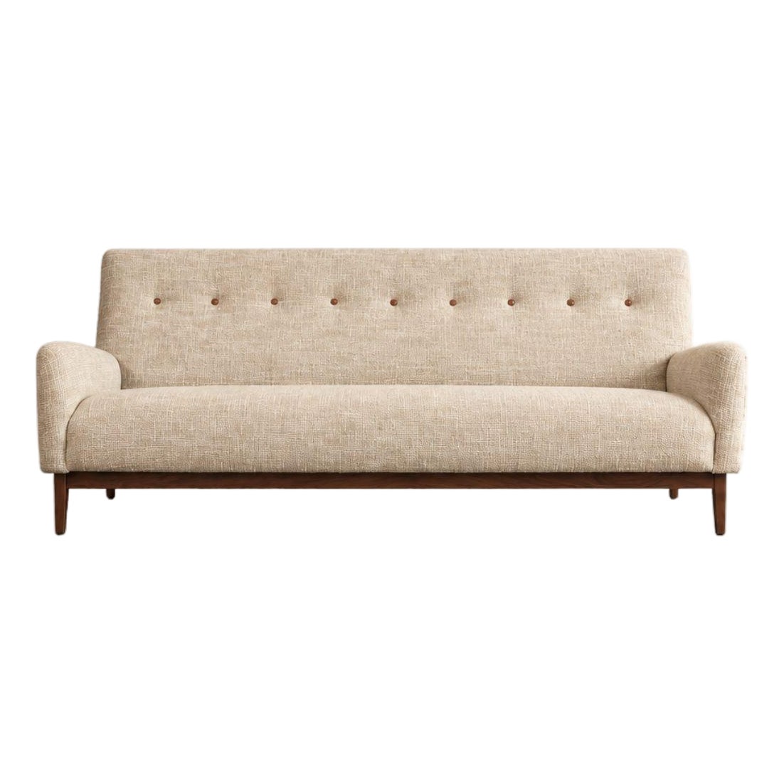 Mid-Century Modern Walnut Floating Sofa, Model U-150 by Jens Risom ...