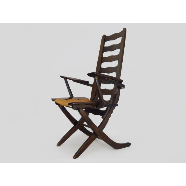 Transat Armchair in Beech, 1960s For Sale - Image 3 of 11