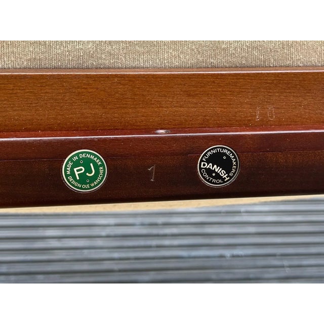 1960s Ole Wanscher for Poul Jeppesens Mahogany Armchair Made in Denmark For Sale - Image 10 of 12