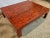 Japanese 1920s Japanese Red Negora Lacquered Low Square Coffee Table For Sale - Image 3 of 9