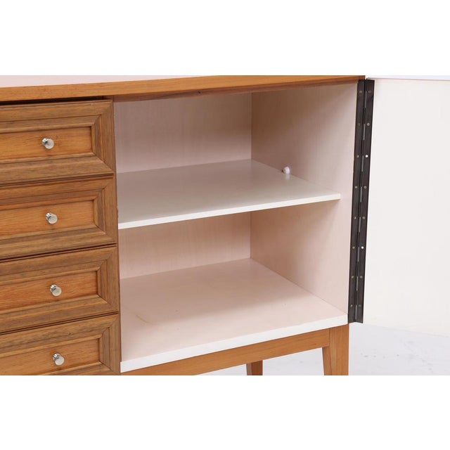 Mid-Century Walnut Sideboard with Drawers and Storage Compartments, 1960s For Sale - Image 10 of 16