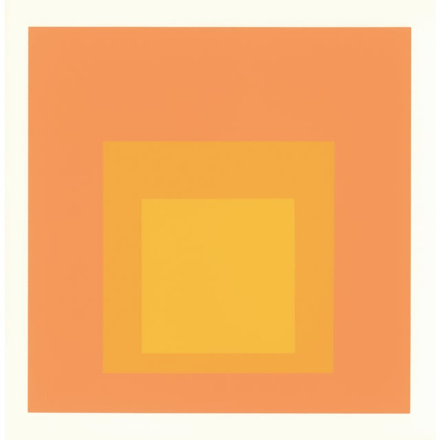 Bauhaus 1968 Josef Albers "Homage to the Square" Serigraph "Wide Light" For Sale - Image 3 of 6