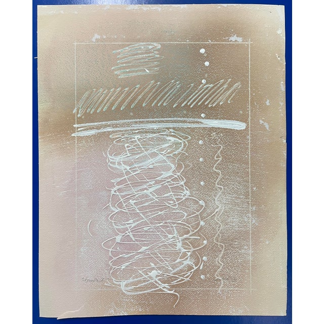 Modern 1980s Andrez Tempo Acrylic Painting For Sale - Image 3 of 5