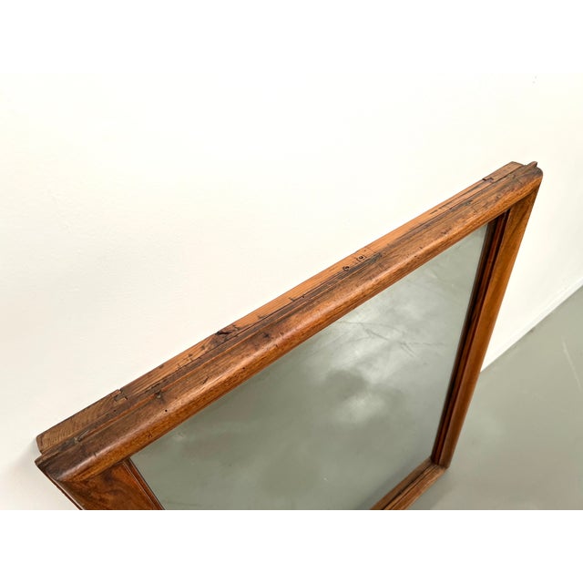 Antique Mirror in Walnut, 1900 For Sale - Image 5 of 15
