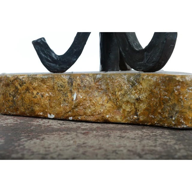 Mid-Century Designer Bronze Floor Lamps - A Pair For Sale - Image 9 of 10