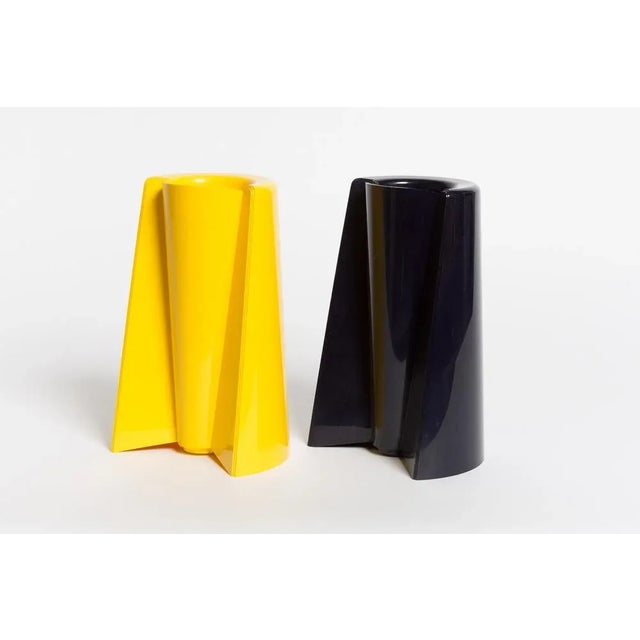 Vintage Pago Pago Vases by Enzo Mari for Danese Milano, 1970s, Set of 2 For Sale - Image 11 of 11