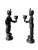 Billy Baldwin Vintage Maitland-Smith Attributed Bronze Turbaned Attendant Figural Candlesticks Manner of Tony Duquette – A Pair For Sale - Image 4 of 13