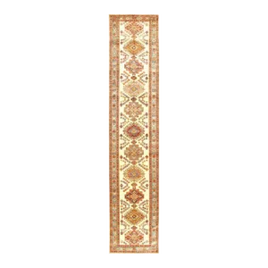2020s Ivory Super Kazak Lamb's Wool Runne 2'8" X 13'6"
