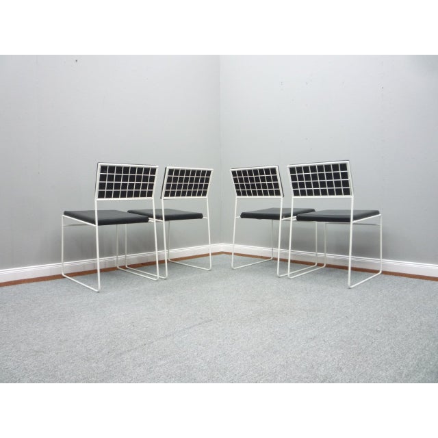 Elegant and chic dining room chairs from the sixties. First owner and made for a church in 1968. Seat and back cushions...