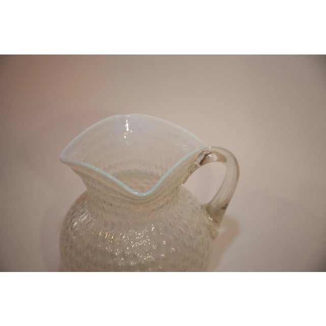 Early 20th Century Hobbs Brockunier Windows Glass Pitcher For Sale - Image 4 of 7