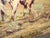 VTG American Indians W Horses Oil Painting Picture Signed W Horse Monogram Fabri For Sale - Image 15 of 15