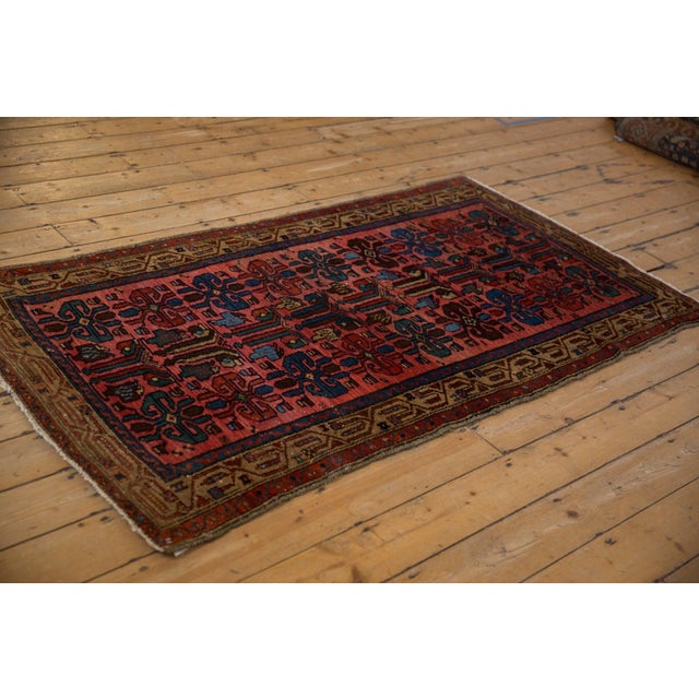 Vintage Kurdish Hamadan Rug - 3'8" x 6'4" For Sale - Image 10 of 11