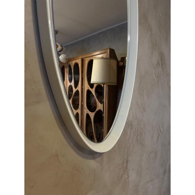 Vintage Oval Mirror, 1970s For Sale - Image 4 of 8