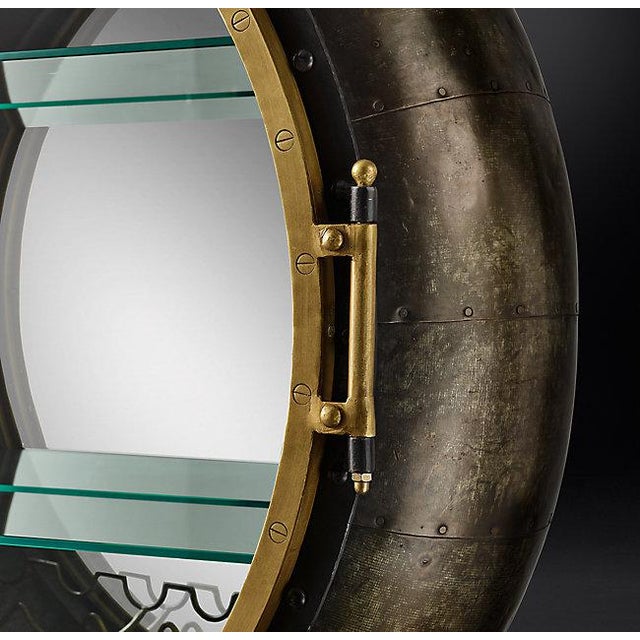 Industrial Galvanized Steel Porthole Bar By Restoration Hardware