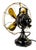 Black Restored Circa 1914 General Electric Continuous Oscillator Round Back Desk Fan For Sale - Image 8 of 12