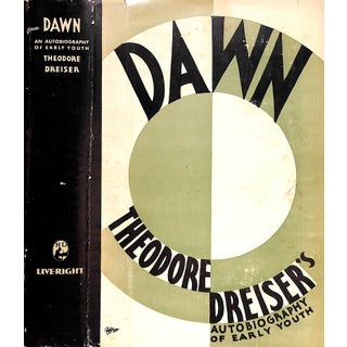"Dawn: A History of Myself Theodore Dreiser's Autobiography of Early Youth" 1931 Dreiser, Theodore For Sale