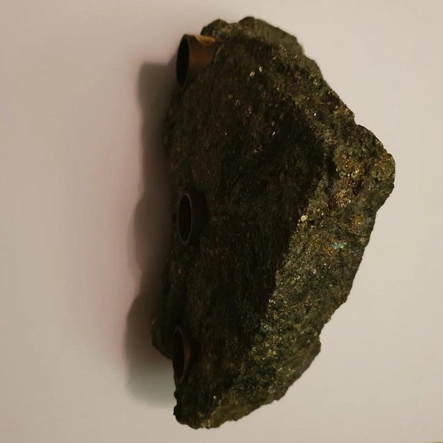 Vintage Stone Candleholder by Saulo For Sale - Image 4 of 6