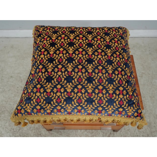 Age: Approx: 5 Years Old Details: Gold Tassel Edge High Quality Stitched Fabric Floor Models From Designer Home Down...