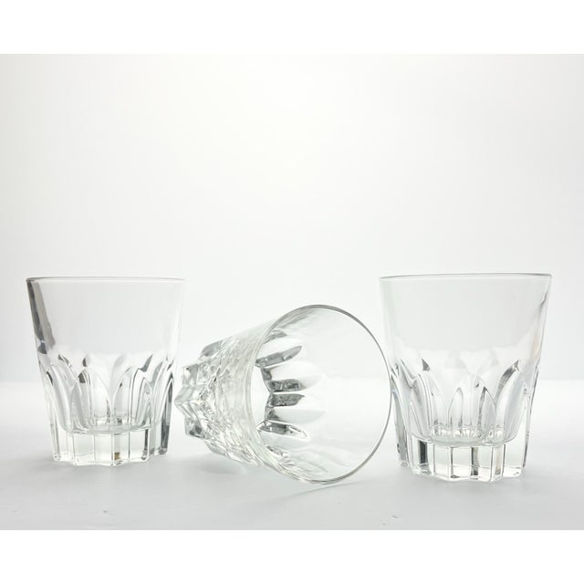 1980s Vintage Italian 3 Tumbler Old Fashioned Cocktail Glasses For Sale - Image 4 of 7