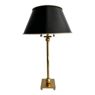 Sonneman Attributed Post Modern Brass Table Lamp For Sale