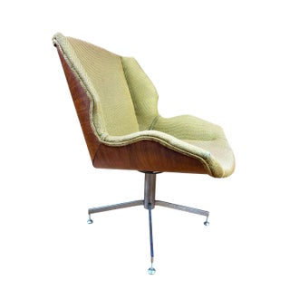 Vintage Bentwood Plycraft George Mulhauser Style Swivel Chair For Sale