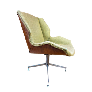 Vintage Bentwood Plycraft George Mulhauser Style Swivel Chair