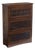 Mission Craftsman Style Oak Barrister Bookcase - Walnut Stain For Sale