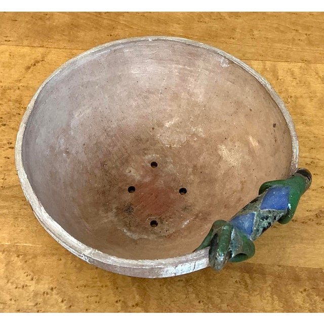 Vintage Glazed Terracotta Lizard Planter For Sale - Image 4 of 12