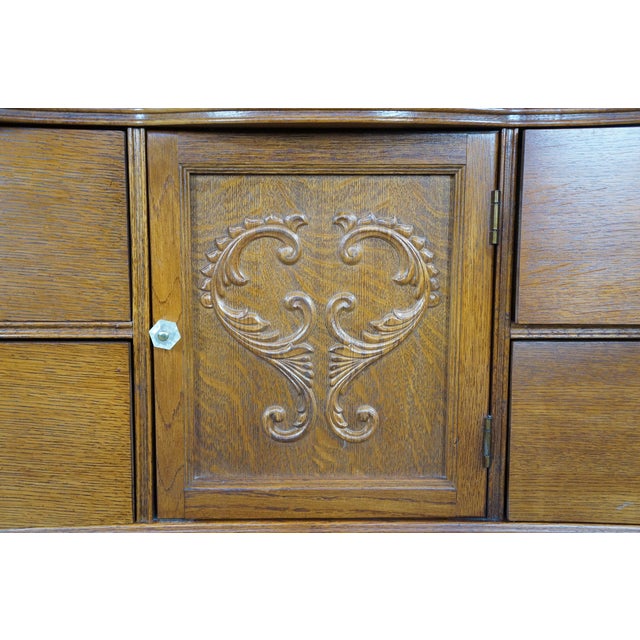 Late 20th Century Lexington Victorian Sampler Collection Oak 391 Spindle Mirror Dresser Chest For Sale - Image 18 of 18