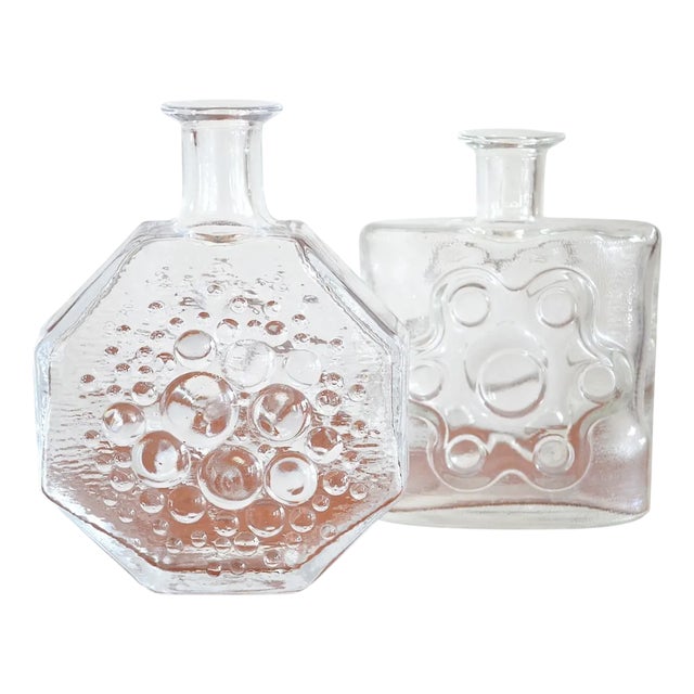 Vintage Finnish Vases by Nanny Stil for Riihimaki, 1960s, Set of 2 For Sale