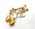 Contemporary Chanel Rare Vintage Gold Plated CC Opal CC Tortoise Dangle Piercing Earrings - 2 Pieces For Sale - Image 3 of 3