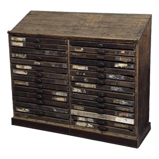 Printing Press Chest, 1900s For Sale