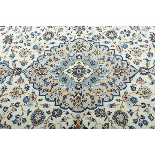 Hand-Knotted Kashan Oriental Rug For Sale - Image 6 of 9