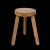 Mid-Century French Modern Wooden Tripod Stool in the style of Charlotte Perriand, 1950s For Sale - Image 15 of 18
