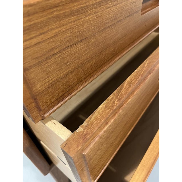 Wood Danish Teak Chest of Drawers, 1960s For Sale - Image 7 of 15