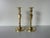 1970s Vintage Brass Candle Holders- a Pair For Sale - Image 10 of 10