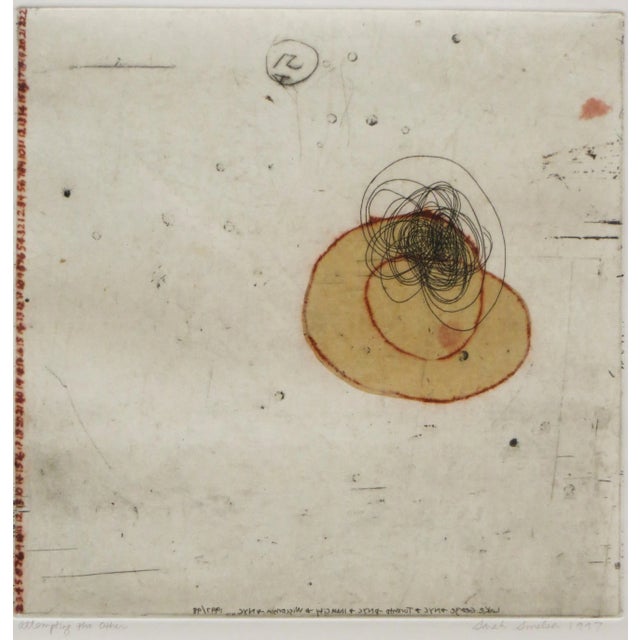 Abstract Sarah Smelser Monotype With Chine Colle For Sale In San Francisco - Image 6 of 6